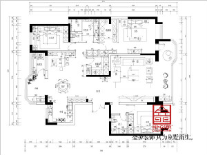 榮盛華府205平米現(xiàn)代簡(jiǎn)約裝修戶型解析