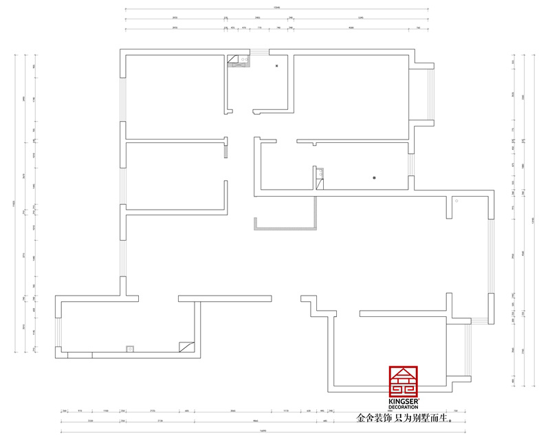 東南智匯城191平米戶型設(shè)計平面布局圖